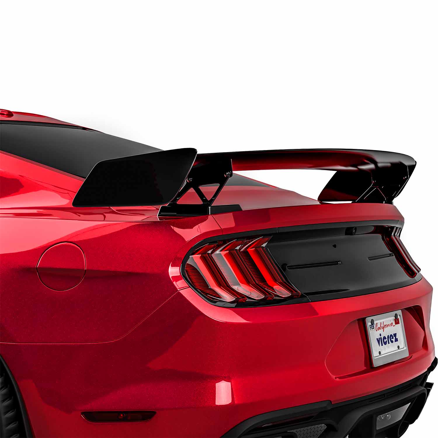 Vicrez GT500 Style Track Pack Rear Wing Spoiler vz102218 | Ford Mustang 2015-2023