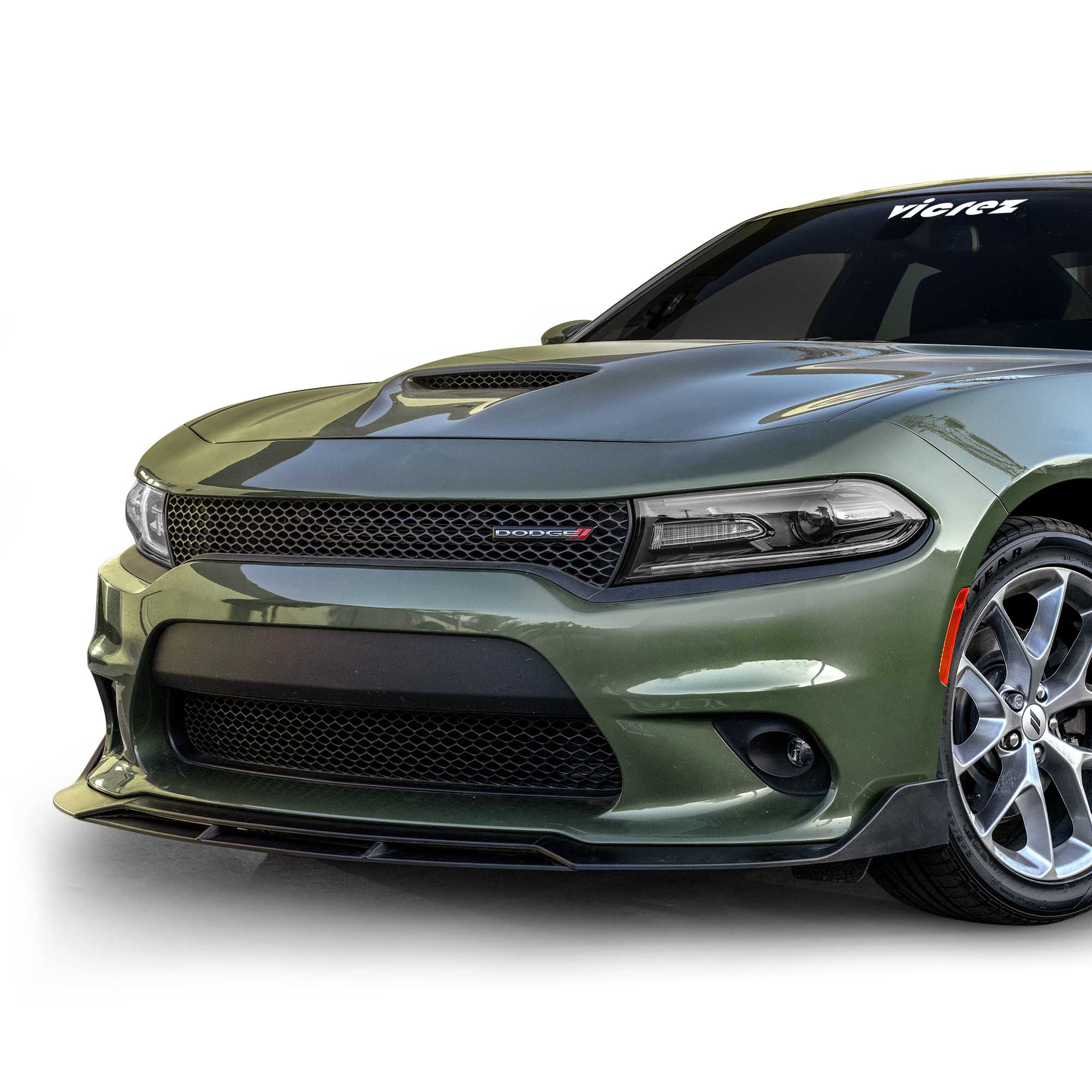 Vicrez V3R Style Front Bumper Lip vz101765| Dodge Charger SRT/Scat Pack 2015-202