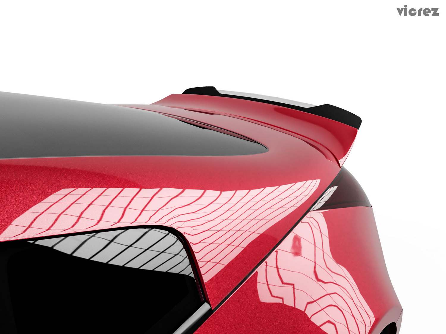 Vicrez Wicker Bill Add-on V3R vz101401 for Ducktail Wing Spoiler | Nissan 350z 2