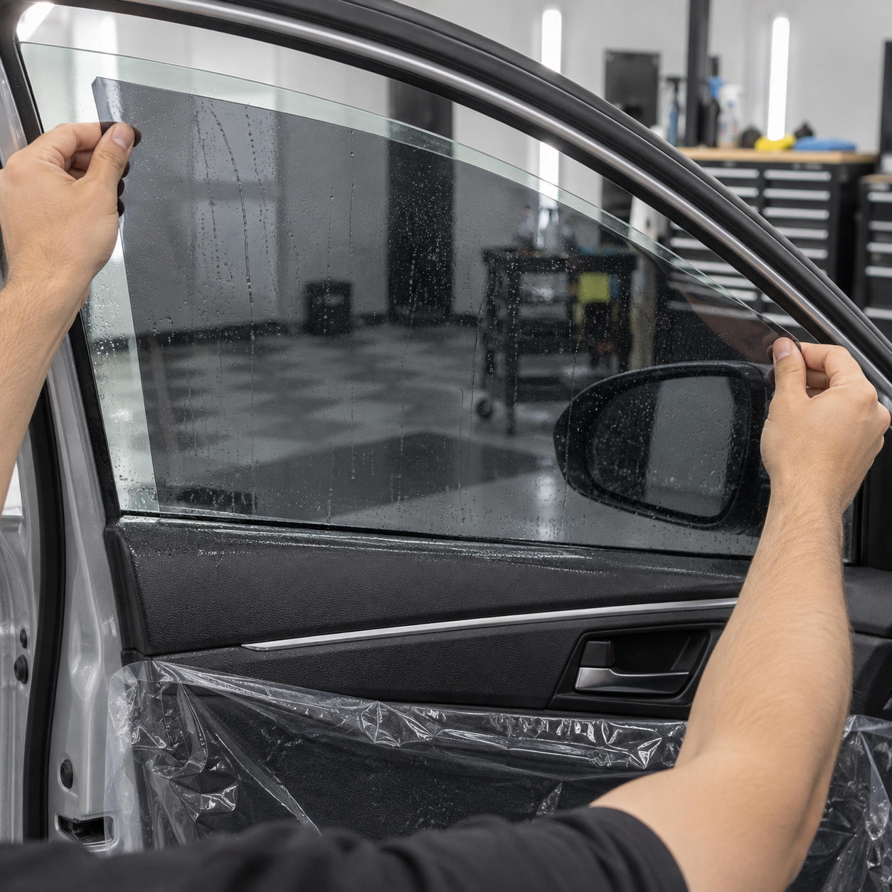 Vicrez Window Tint Pre-Cut Rear Quarter, Passenger vwt102758 for